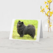German Spitz 9W014D-009 Karte (Gelbe Blume)