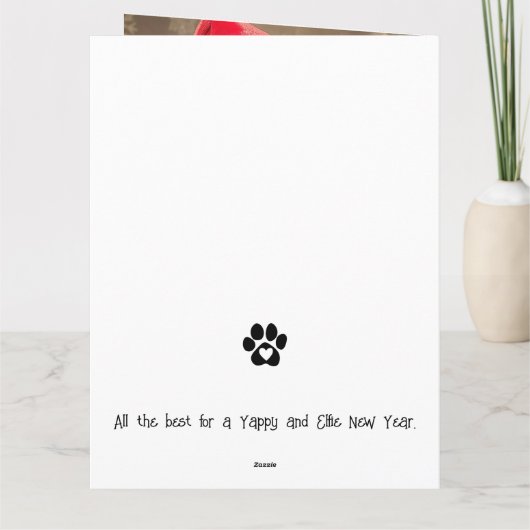 German Spitz Elf Welpe Christmas Card Karte (Rückseite)