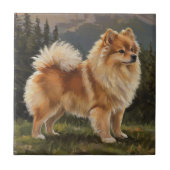 German Spitz Fliese (Vorderseite)