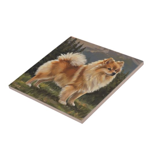 German Spitz Fliese (Seite)