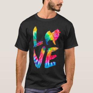 German Spitz Gefärbte Krawatte Liebe Hund Mama Vat T-Shirt