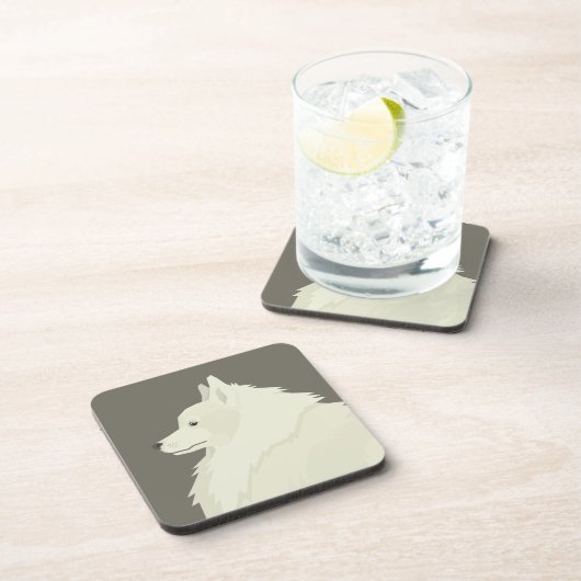 German Spitz Getränkeuntersetzer (Rechte Seite)