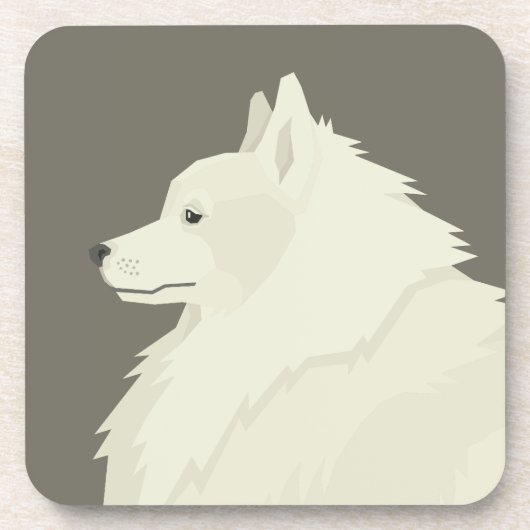 German Spitz Getränkeuntersetzer (Vorderseite)