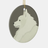 German Spitz Keramik Ornament (Rechts)