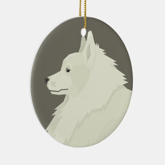 German Spitz Keramik Ornament (Rechts)