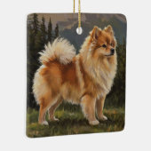 German Spitz Keramikornament (Rechts)