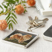 German Spitz Schlüsselanhänger (Seite)