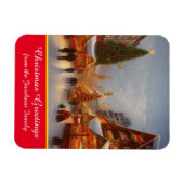 German Style Christmas Market - Grüße Kitsch Magnet (Horizontal)