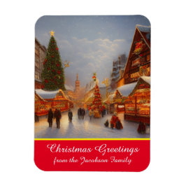 German Style Christmas Market - Grüße Kitsch Magnet