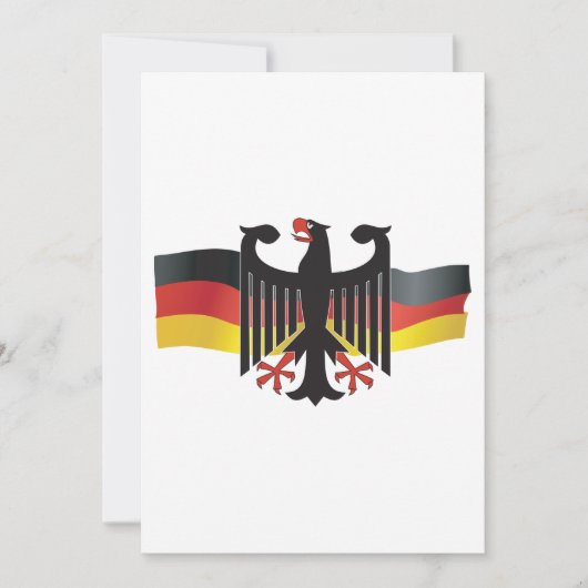German Symbol Invitation Einladung (Vorderseite)