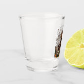 German Wachtelhund Schnapsglas (Links)