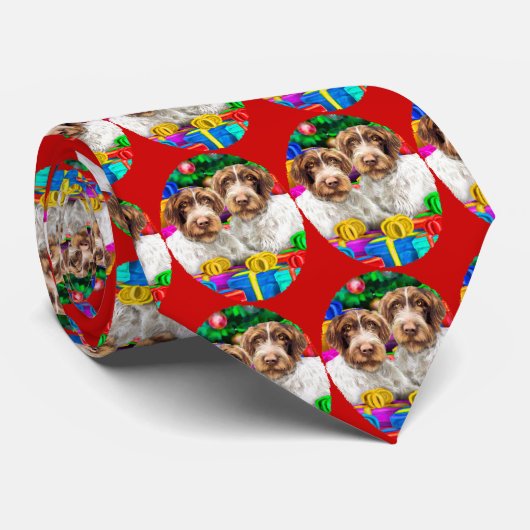 German WH Pointer Open Geschenke Weihnachten Krawatte (Gerollt)