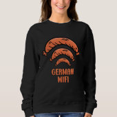 German Wifi Simplified Sausage Wurst Sweatshirt (Vorderseite)