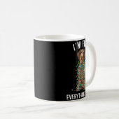 German Wirehaired Inter I'm Fine Everything Is Fin Kaffeetasse (VorderseiteRechts)