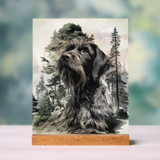 German Wirehaired Pointer Acrylschild (Neutral)