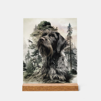 German Wirehaired Pointer Acrylschild