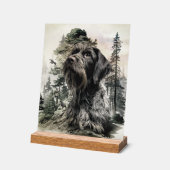 German Wirehaired Pointer Acrylschild (Winkel)
