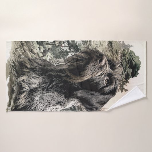 German Wirehaired Pointer Badehandtuch (Badehandtuch)