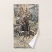 German Wirehaired Pointer Badhandtuch Set (Handtuch)