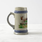 German Wirehaired Pointer Beer Stein Bierglas (Links)