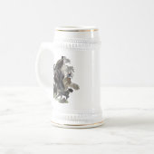 German Wirehaired Pointer Bierglas (Vorderseite Links)