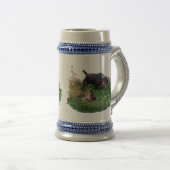 German Wirehaired Pointer   Bierglas (VorderseiteRechts)