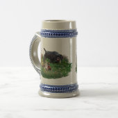 German Wirehaired Pointer Bierglas (Vorderseite Links)