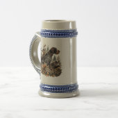 German Wirehaired Pointer Bierglas (Vorderseite Links)