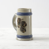German Wirehaired Pointer Bierglas (Vorderseite Links)