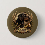 German Wirehaired Pointer Button (Vorderseite)