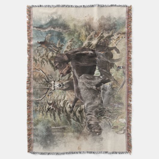 German Wirehaired Pointer Decke (Vorderseite Vertikal)