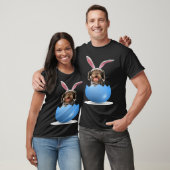 German Wirehaired Pointer Dog Easter Bunny Egg Hun T-Shirt (Unisex)