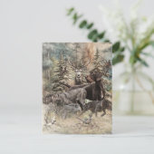 German Wirehaired Pointer Feiertagspostkarte (Stehend Vorderseite)