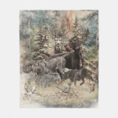 German Wirehaired Pointer Fleecedecke (Vorderseite)