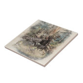 German Wirehaired Pointer Fliese (Seite)