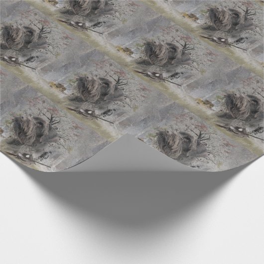 German Wirehaired Pointer Geschenkpapier (Ecke)