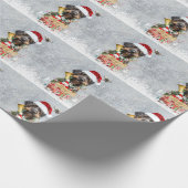 German Wirehaired Pointer  Merry Christmas! Geschenkpapier (Ecke)