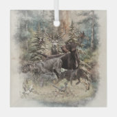 German Wirehaired Pointer Ornament Aus Glas (Vorderseite)