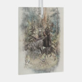 German Wirehaired Pointer Ornament Aus Glas (Vorderseite Rechts)