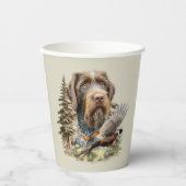 German Wirehaired Pointer Pappbecher (Vorderseite)