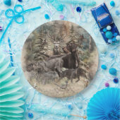 German Wirehaired Pointer Pappteller (Party)