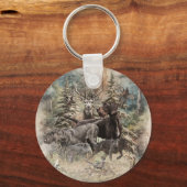 German Wirehaired Pointer Schlüsselanhänger (Vorderseite)