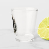 German Wirehaired Pointer Schnapsglas (Rechts)