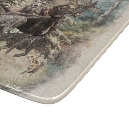 German Wirehaired Pointer Schneidebrett (Ecke)