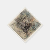 German Wirehaired Pointer Serviette (Ecke)