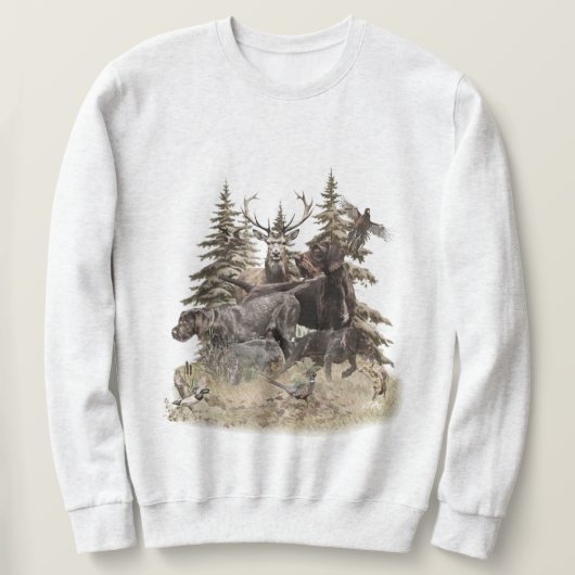 German Wirehaired Pointer Sweatshirt (Design vorne)