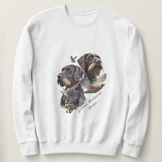 German Wirehaired Pointer Sweatshirt (Design vorne)