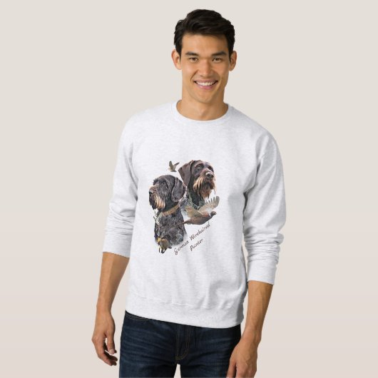 German Wirehaired Pointer Sweatshirt (Vorne ganz)