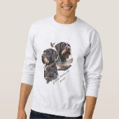 German Wirehaired Pointer Sweatshirt (Vorderseite)