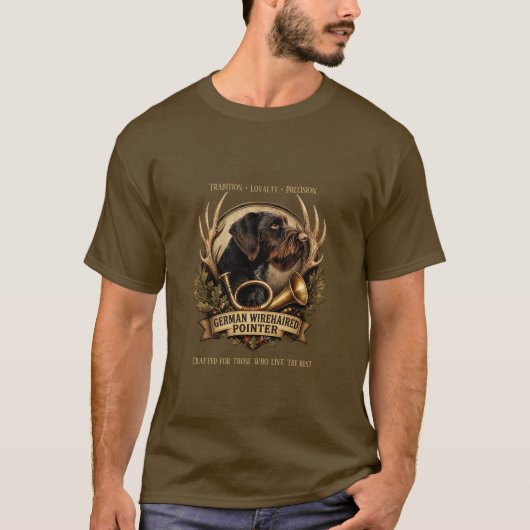 German Wirehaired Pointer T-Shirt (Vorderseite)